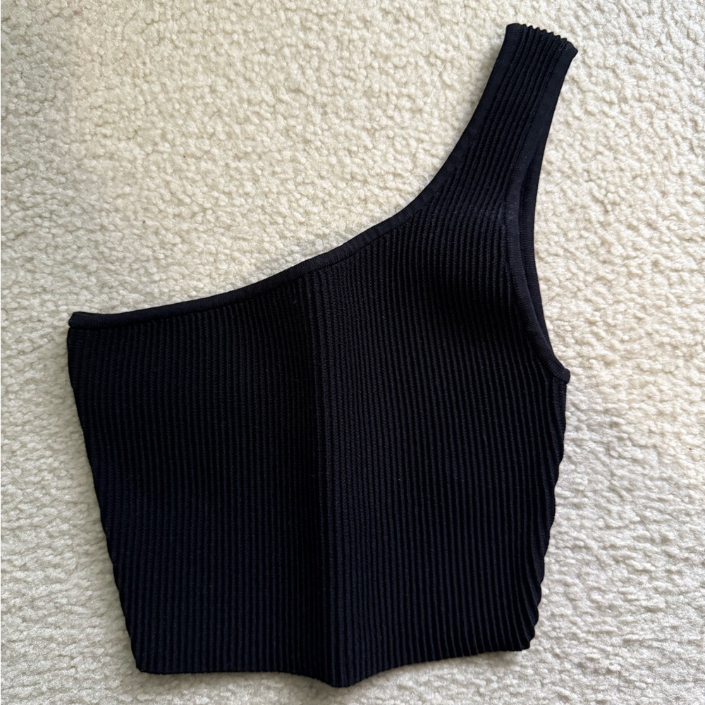 Aritzia  babaton Ribbed One-Shoulder Top XS